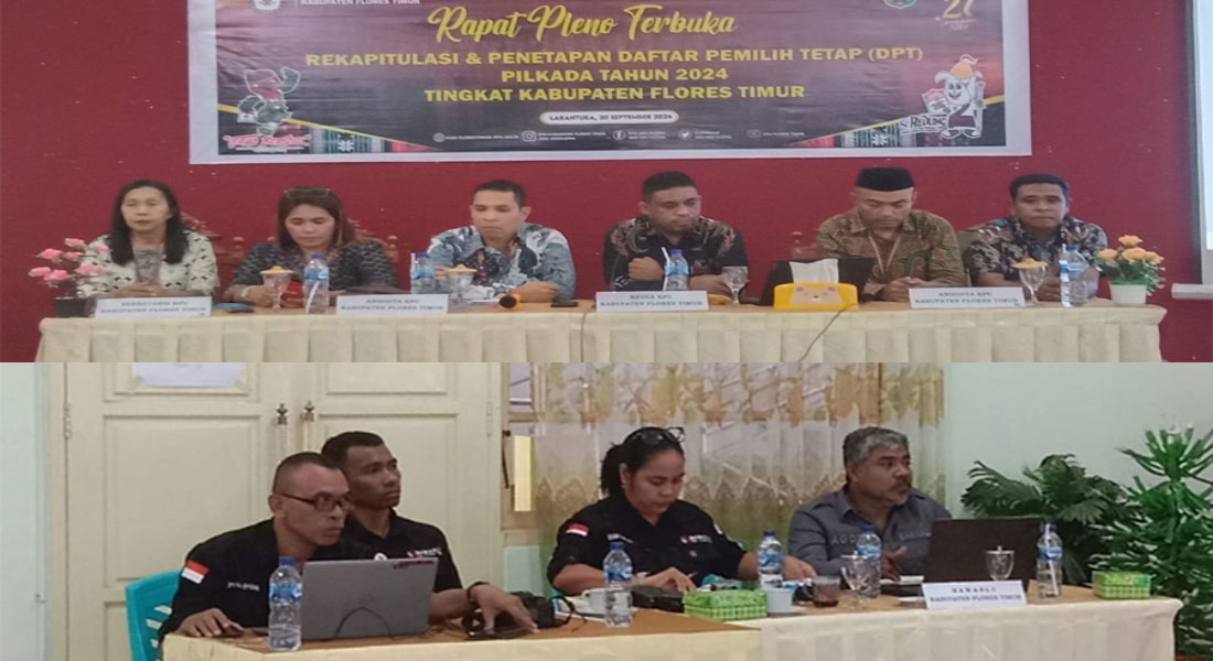 Rapat penetapan DPT Kabupaten Flores Timur