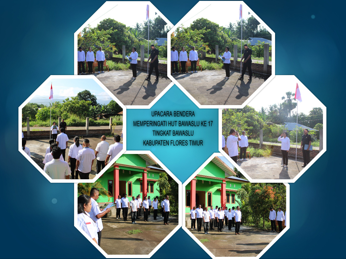 Upacara memperingati HUT Bawaslu ke - 17