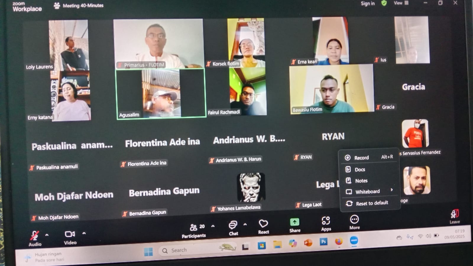 zoom WFA