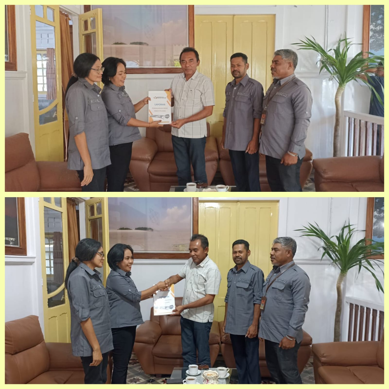 Penyerahan Laporan Penggunaan Dana Hibah Pilkada Flores Timur 2024