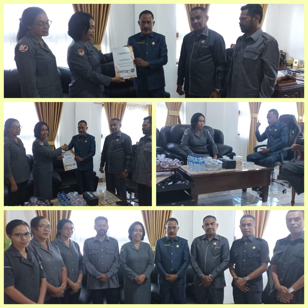 Penyerahan Laporan Hasil Pengawasan Bawaslu Flores Timur Ke DPRD Kabupaten Flores Timur