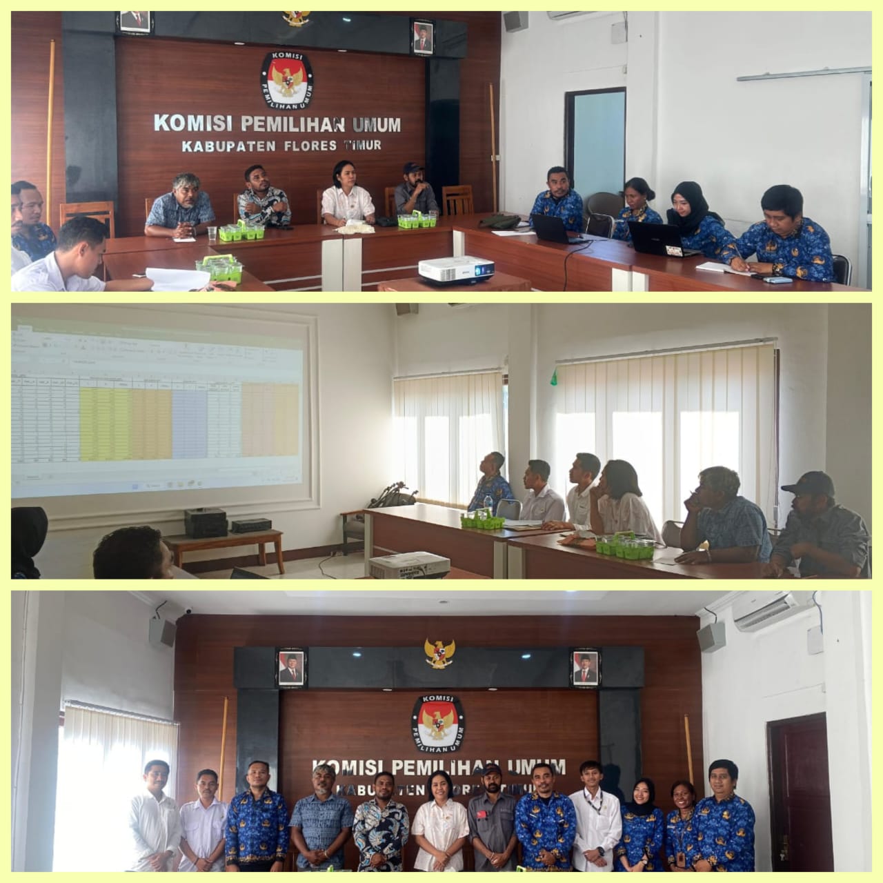 Koordinasi Penyusunan PDPB  di KPU Flores Timur