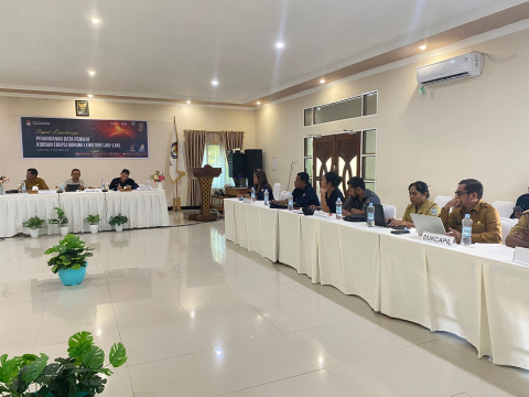 Rapat Koordinasi Penanganan Data Pemilih Korban Erupsi Gunung Lewotobi Laki-Laki