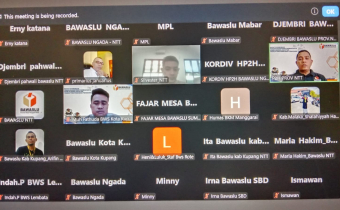 Zoom meeting review penyusunan buku hasil pengawasan